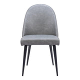 ZUO Silloth Armless Dining Chair (Set of 2) Gray