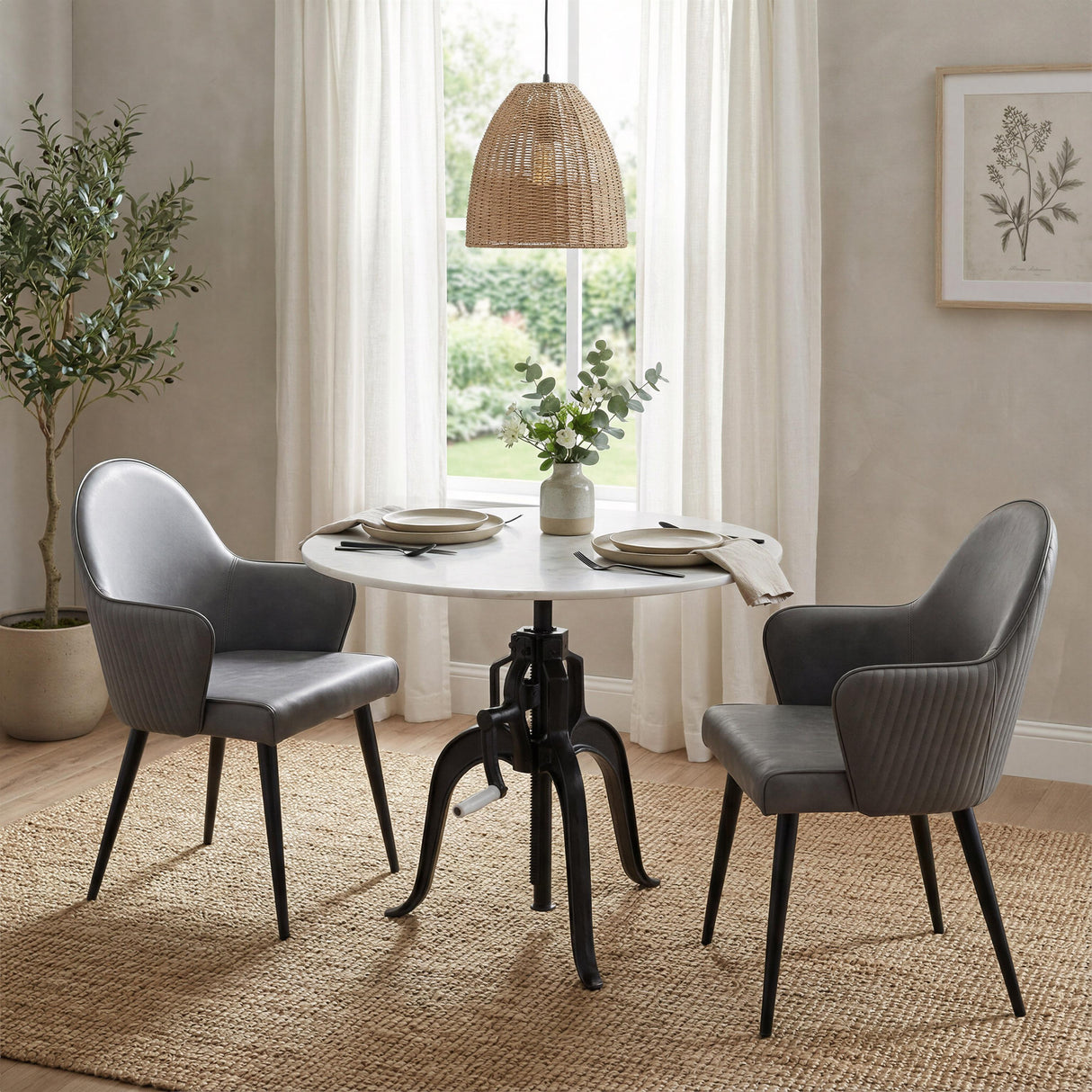ZUO Silloth Dining Chair Gray