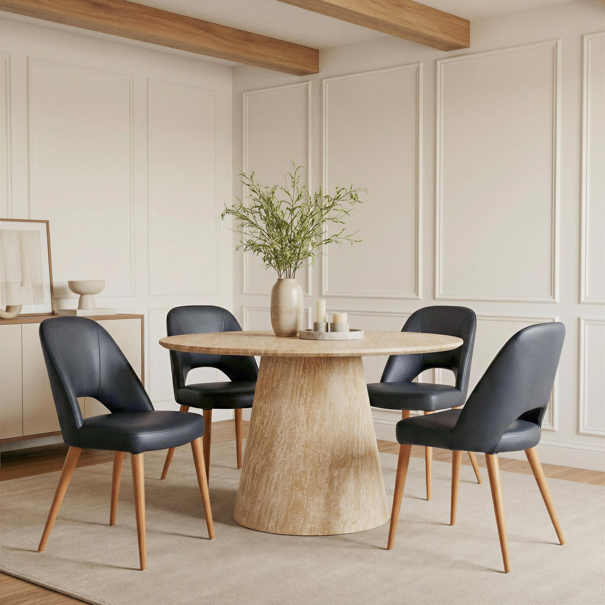 ZUO Leith Dining Chair (Set of 2) Black