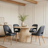 ZUO Leith Dining Chair (Set of 2) Black