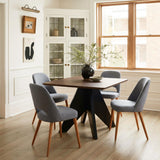 ZUO Leith Dining Chair (Set of 2) Gray