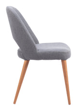 ZUO Leith Dining Chair (Set of 2) Gray