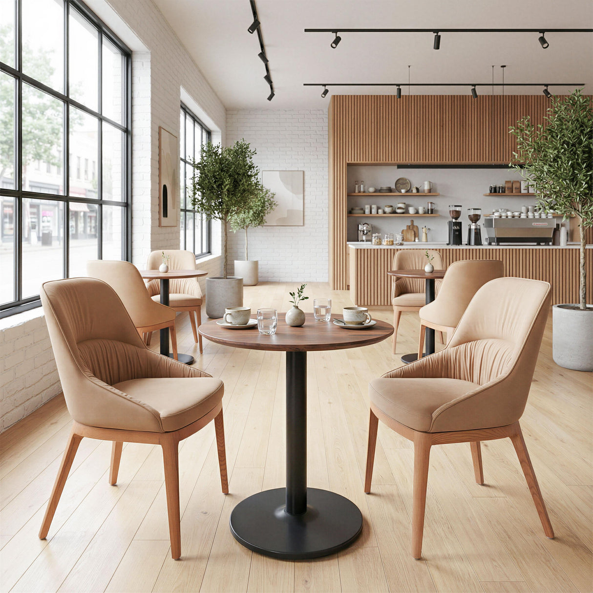 ZUO Ayr Dining Chair (Set of 2) Tan