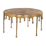 ZUO Drip Coffee Table Antique Brass