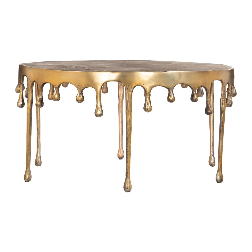 ZUO Drip Coffee Table Antique Brass