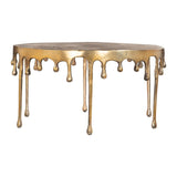 ZUO Drip Coffee Table Antique Brass