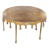 ZUO Drip Coffee Table Antique Brass