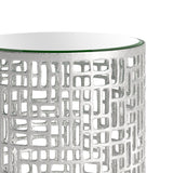 ZUO Reden Side Table Set (2-Piece) Silver