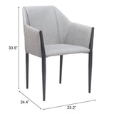 ZUO Andover Dining Chair (Set of 2) Slate Gray