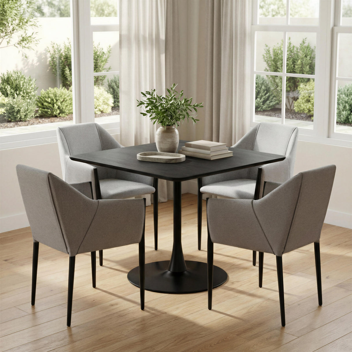 ZUO Andover Dining Chair (Set of 2) Slate Gray