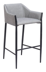 ZUO Andover Barstool Slate Gray
