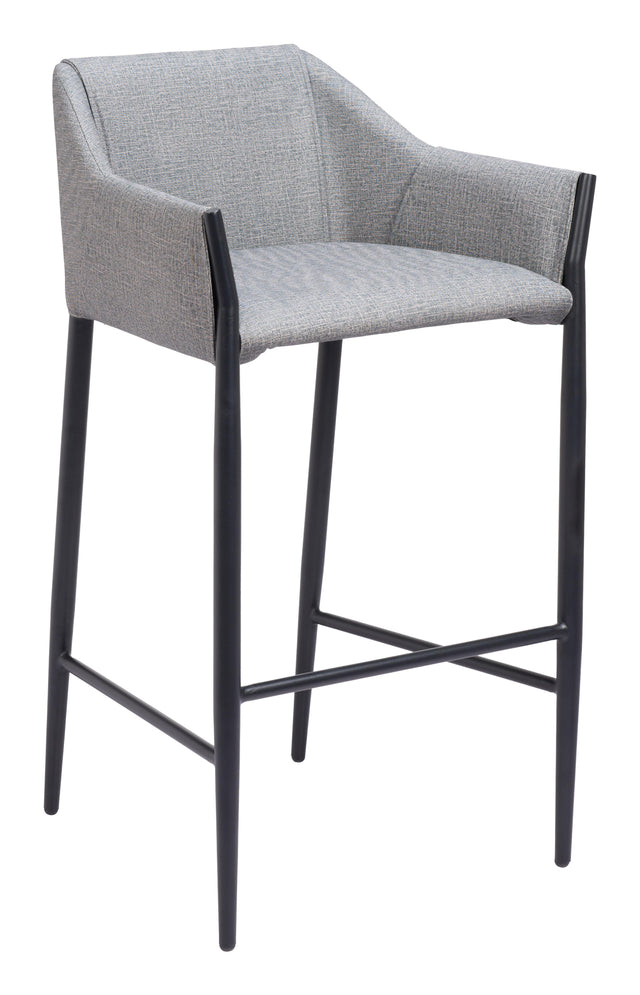 ZUO Andover Barstool Slate Gray