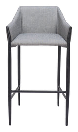 ZUO Andover Barstool Slate Gray