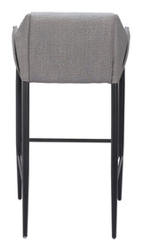 ZUO Andover Barstool Slate Gray