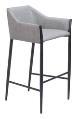 ZUO Andover Barstool Slate Gray