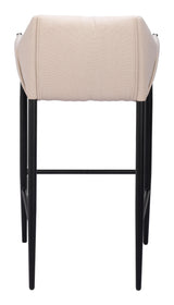 ZUO Andover Barstool Beige