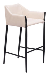 ZUO Andover Barstool Beige
