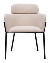 ZUO Bremor Dining Chair (Set of 2) Beige