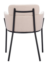 ZUO Bremor Dining Chair (Set of 2) Beige