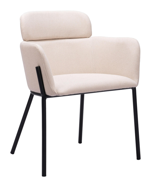 ZUO Bremor Dining Chair (Set of 2) Beige