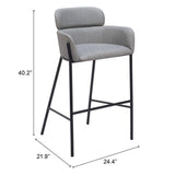 ZUO Bremor Barstool Slate Gray