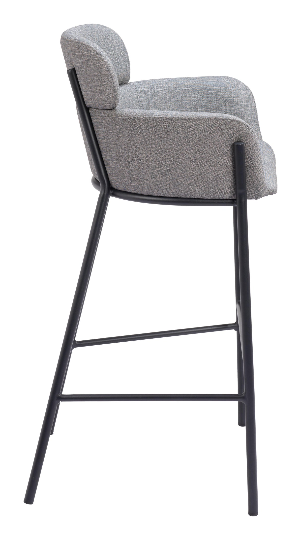 ZUO Bremor Barstool Slate Gray