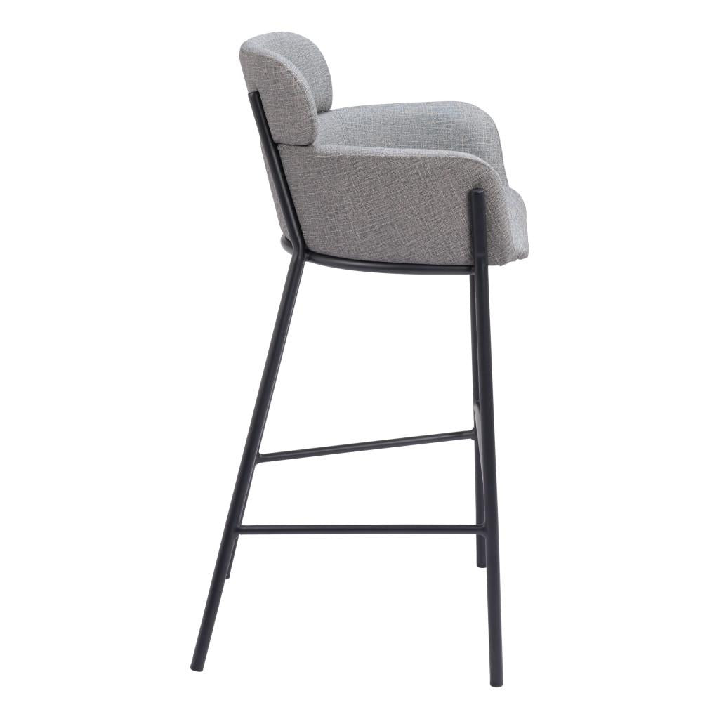 ZUO Bremor Barstool Slate Gray