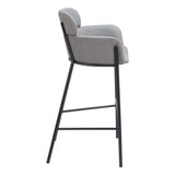 ZUO Bremor Barstool Slate Gray