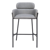 ZUO Bremor Barstool Slate Gray