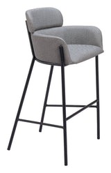 ZUO Bremor Barstool Slate Gray