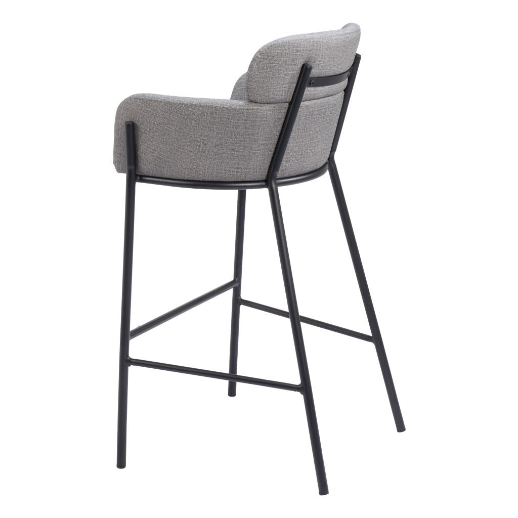 ZUO Bremor Barstool Slate Gray