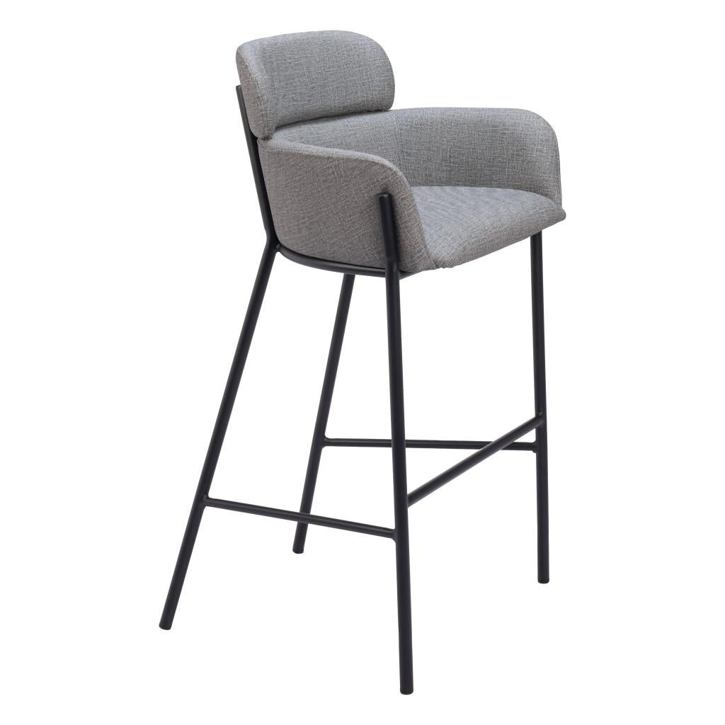 ZUO Bremor Barstool Slate Gray