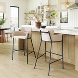 ZUO Bremor Barstool Beige