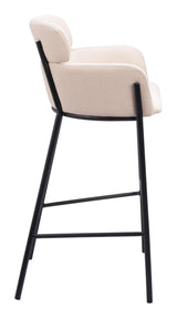 ZUO Bremor Barstool Beige