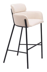 ZUO Bremor Barstool Beige
