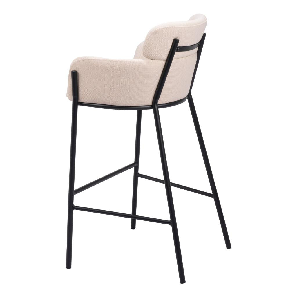 ZUO Bremor Barstool Beige