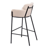 ZUO Bremor Barstool Beige