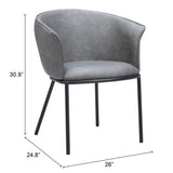 ZUO Garston Dining Chair Gray