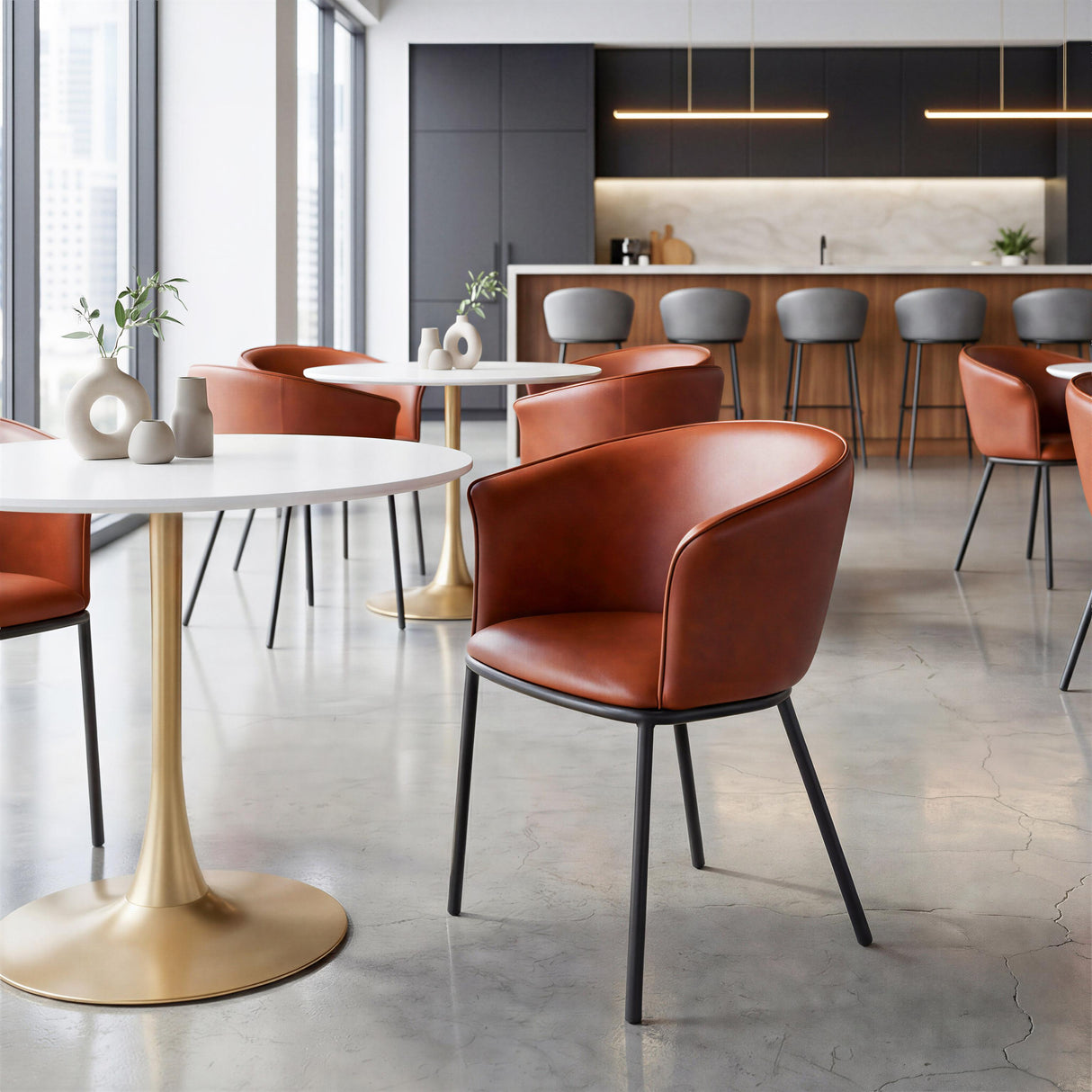 ZUO Garston Dining Chair Brown