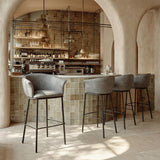 ZUO Garston Barstool Gray