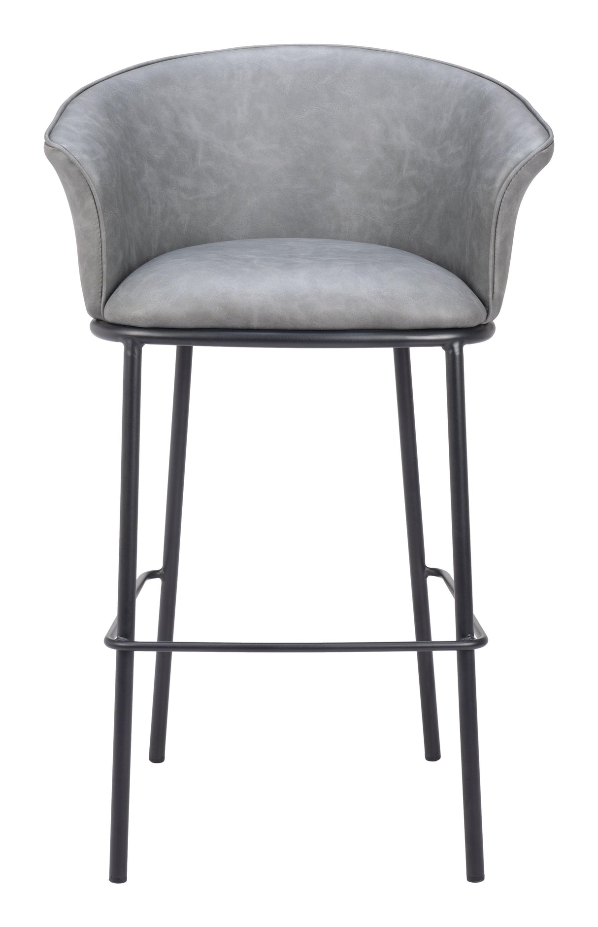 ZUO Garston Barstool Gray