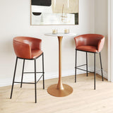 ZUO Garston Barstool Brown