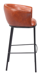 ZUO Garston Barstool Brown
