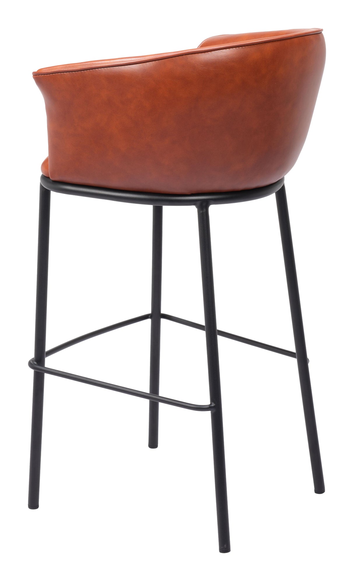 ZUO Garston Barstool Brown