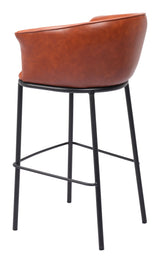 ZUO Garston Barstool Brown