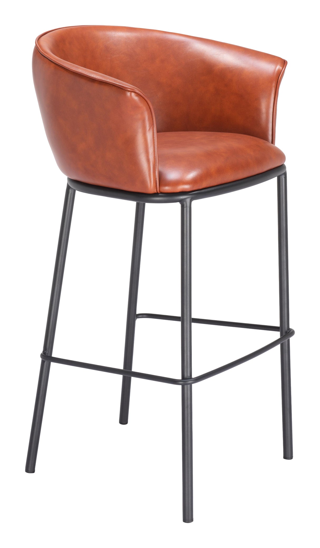ZUO Garston Barstool Brown