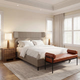 ZUO Barrow Bench Brown