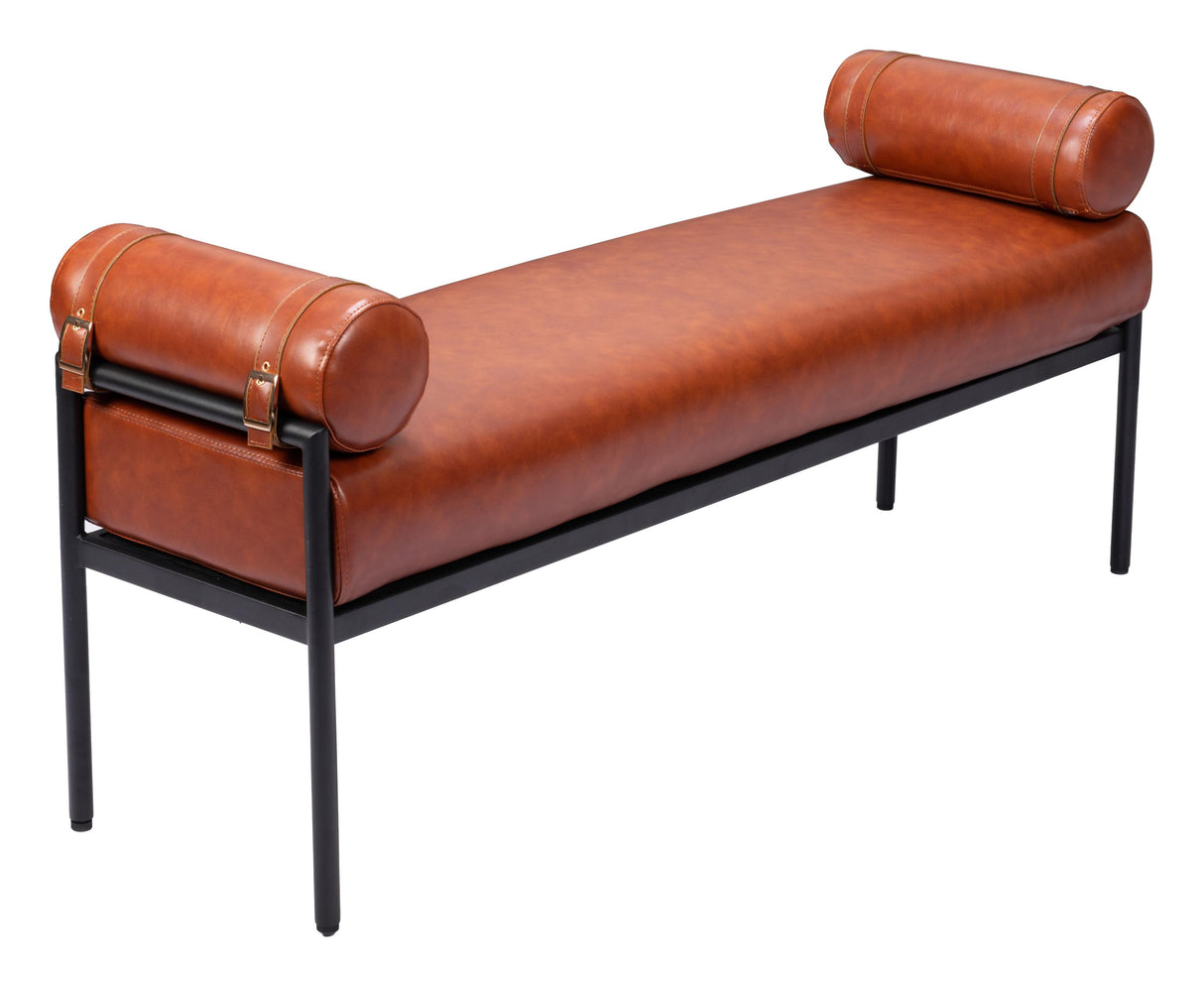 ZUO Barrow Bench Brown