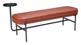 ZUO Ploce Bench Brown