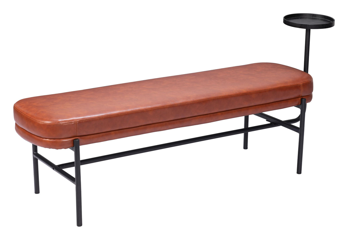 ZUO Ploce Bench Brown